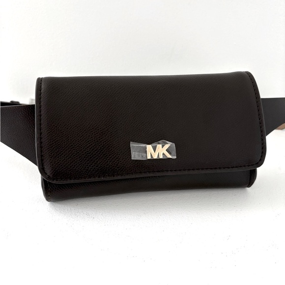 Michael Kors Brown Belt Bag with Gold Logo - Picture 1 of 7